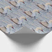 雪のガチョウ ラッピングペーパー (角)