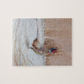 雪のキジ ジグソーパズル (横)