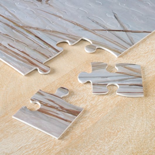 雪のキジ ジグソーパズル (側面)