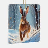 雪のキスをしたレベリー：ザ走サ セラミックオーナメント (右)