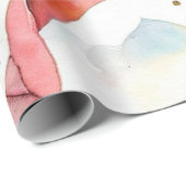 雪のキスをした赤いオーナメントラップ ラッピングペーパー (ロールコーナー)