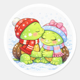 雪のキス ラウンドシール