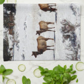 雪のキッチンタオルに浸す キッチンタオル (折り畳み)