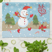 雪のキッチンタオルB キッチンタオル (折り畳み)