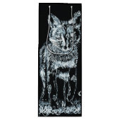 雪のキツネ ワインギフトバッグ (正面)