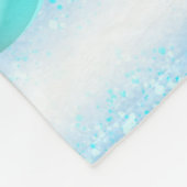 雪のキャンディーケーンの森の冬のシーン フリースブランケット (角)