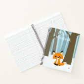 雪のキュートな狐のノート ノートブック (内部)