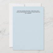 雪のクイーンウィンターワンダーランド魔法のポータル 招待状 (裏面)