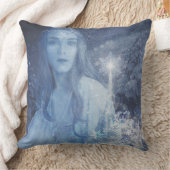 雪のクイーンクリスマスウィンターファンタジーアートワーク クッション (ブランケット)