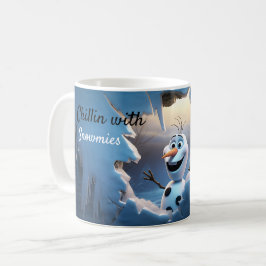 雪のクリスマスで冷えおもしろいる コーヒーマグカップ