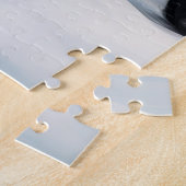 雪のクリスマスにアイルランドの赤いセッター犬 ジグソーパズル (側面)