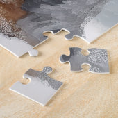 雪のクリスマスにオーストラリアの牛の犬 ジグソーパズル (側面)