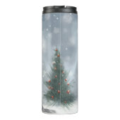 雪のクリスマスにオーストラリアの牛の犬 タンブラー (裏面)