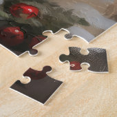 雪のクリスマスにキョンドッグ ジグソーパズル (側面)