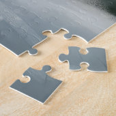 雪のクリスマスにグレイハウンド犬 ジグソーパズル (側面)