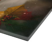 雪のクリスマスにコトン・ド・チュラー・ドッグ カッティングボード (角)