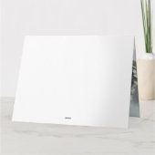 雪のクリスマスにゴルデンドルドッグ カード (裏面)