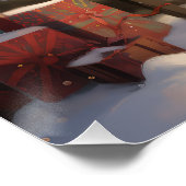 雪のクリスマスにサモイドッグ ポスター (コーナー)