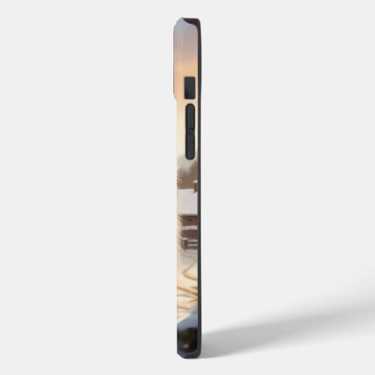 雪のクリスマスにサモイドッグ Case-Mate iPhoneケース (裏面 / 左)