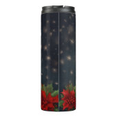 雪のクリスマスにシャールペイ犬 タンブラー (裏面)