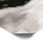 雪のクリスマスにジャック・ラッセル・ドッグ ポスター (コーナー)