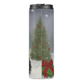 雪のクリスマスにスコットランドのテリア犬 タンブラー (裏面)