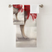 雪のクリスマスにチワホアドッグ バスタオルセット (インサイチュ)