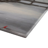 雪のクリスマスにノバスコシアダックトーラードッグ カッティングボード (角)