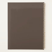 雪のクリスマスにパグ犬 プランナー手帳 (裏面)