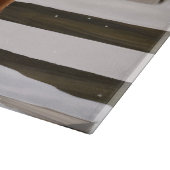 雪のクリスマスにビズラ犬 カッティングボード (角)