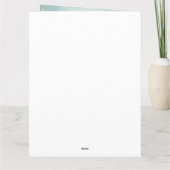 雪のクリスマスにブラッドハウンド犬 カード (裏面)