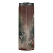 雪のクリスマスにブルドッグ タンブラー (裏面)