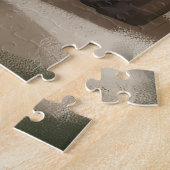 雪のクリスマスにベルギーのマリノワンドッグ ジグソーパズル (側面)