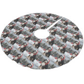 雪のクリスマスにベルネドードルドッグ ブラッシュドポリエステルツリースカート (アングル)