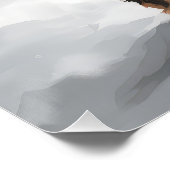 雪のクリスマスにベルネドードルドッグ ポスター (コーナー)