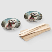 雪のクリスマスにマルティ・チュ・ドッグ ハンドファン (組立なし)