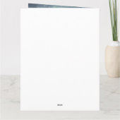 雪のクリスマスにメインのクーンキャット カード (裏面)