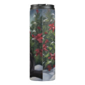 雪のクリスマスにメインのクーンキャット タンブラー (裏面)