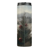 雪のクリスマスにヨーキポー犬 タンブラー (裏面)