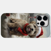 雪のクリスマスにヨーキポー犬 Case-Mate iPhoneケース (裏面 (横))