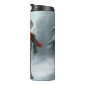 雪のクリスマスにワイマラーンドッグ タンブラー (回転右)