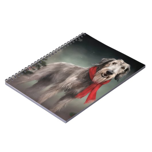 雪のクリスマスに犬を飼う ノートブック (左側)