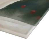 雪のクリスマスに登場するトルコのアンゴラ猫 カッティングボード (角)