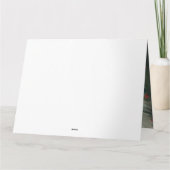 雪のクリスマスに登場するトルコのアンゴラ猫 カード (裏面)