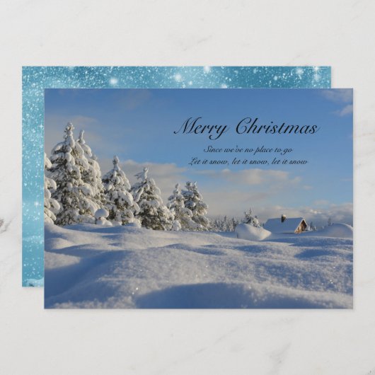 雪のクリスマスに行く場所がないから (正面/裏面)