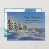 雪のクリスマスに行く場所がないから シーズンポストカード (正面/裏面)