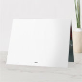 雪のクリスマスに西ハイランドホワイトテリア犬 カード (裏面)