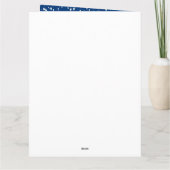 雪のクリスマスに車を運転するダックスフンド犬,  カード (裏面)