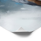 雪のクリスマスに青いヒーラー犬 ポスター (コーナー)