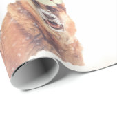 雪のクリスマスのプレゼントの紙のジャーマン・シェパード ラッピングペーパー (ロールコーナー)